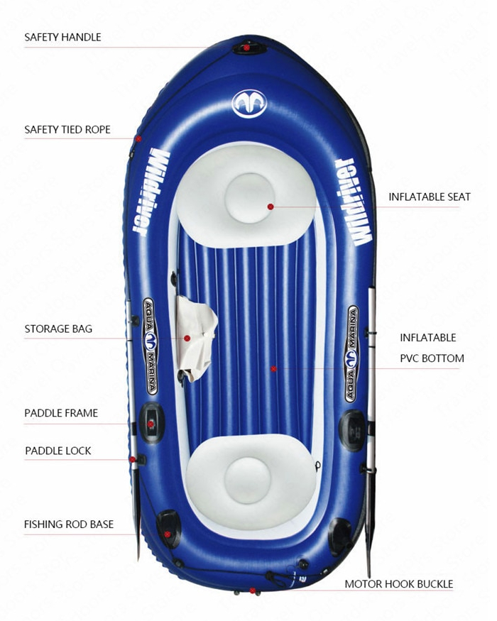 Aquamarina Wildriver Boat - Inflatable Fishing Boats Double Person